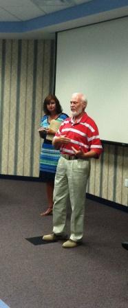 RCCS Board members Jim Kulig and Dr. Michelle Kowalski discuss plans for an employee survey this morning at the agency RCCS Board members Jim Kulig and Dr. Michelle Kowalski discuss plans for an employee survey this morning at the agency.