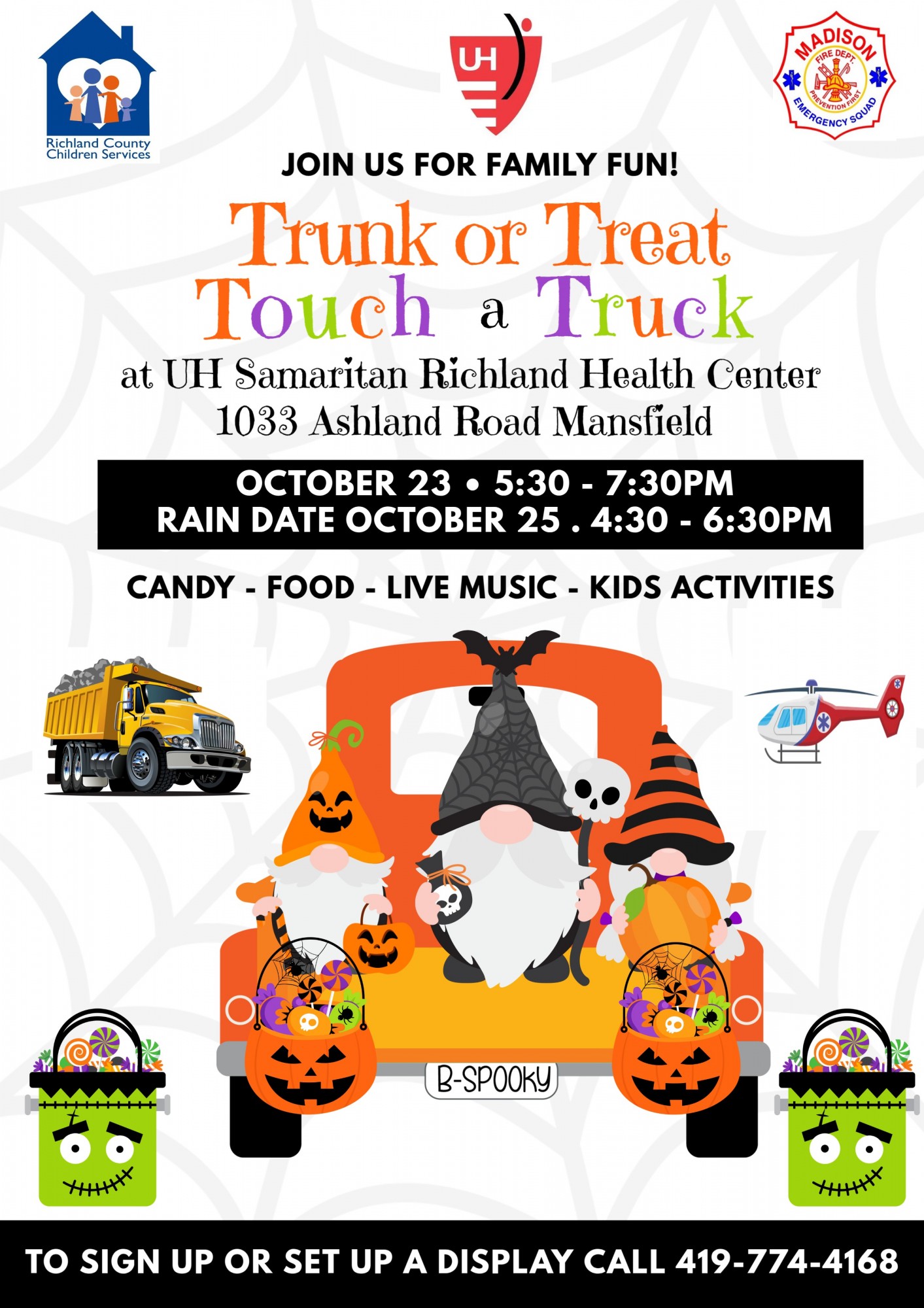 Join RCCS at our Trunk-or-Treat & Touch -a - Truck on October 23