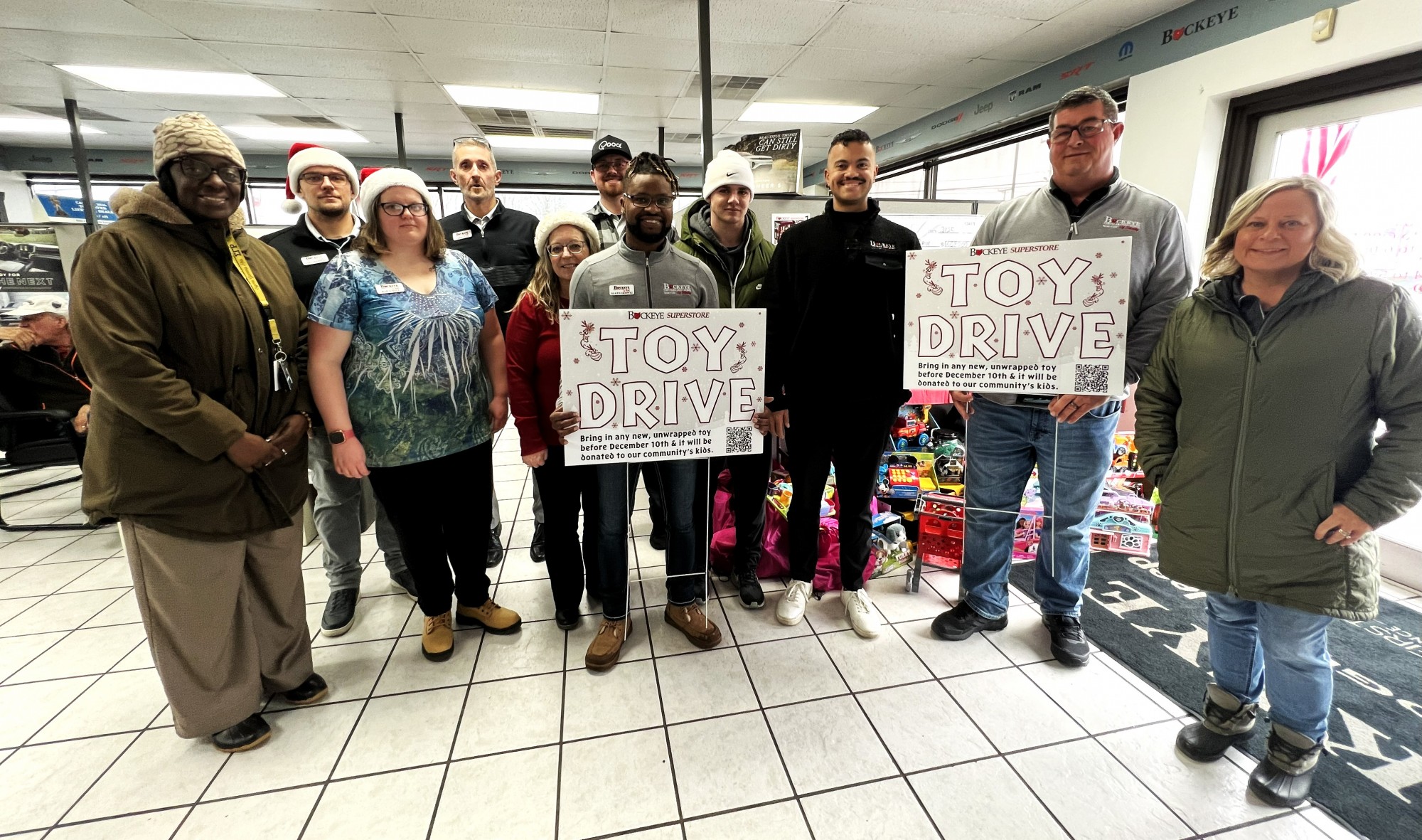 Buckeye Superstore kicks off Christmas toy drive, toys distributed through Richland County Children Services